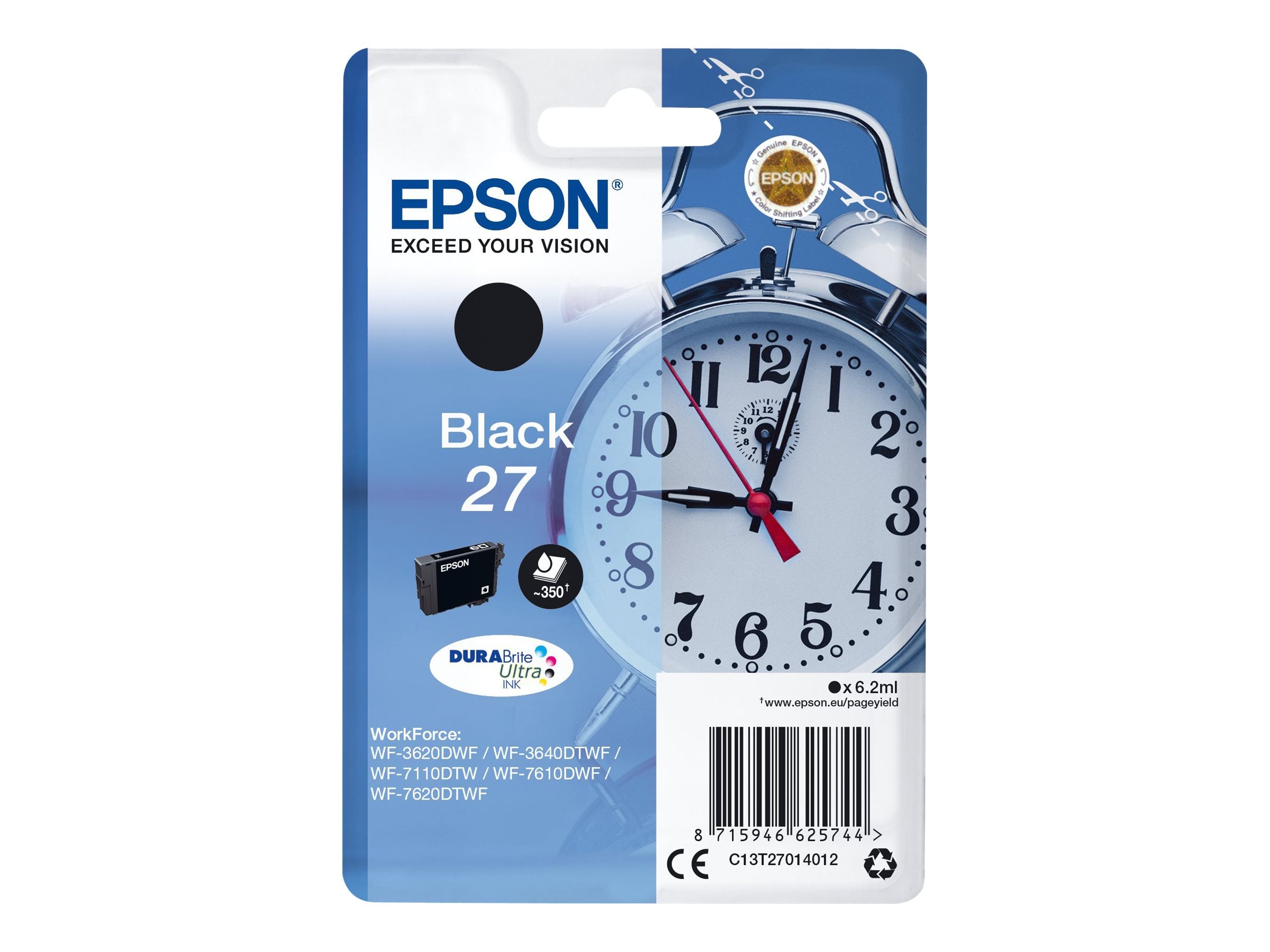 Ink/27 Alarm Clock 6.2ml BK
