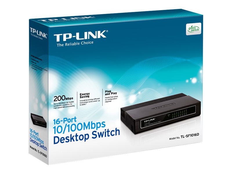 16-port 10/100M Desktop Switch