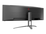 AOC B2 AG493UCX2 écran plat de PC 124 cm (48.8") 5120 x 1440 pixels Quad HD LED Noir
