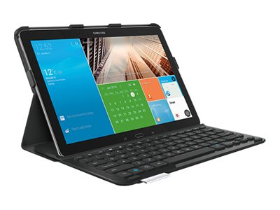 LOGITECH PRO Protective case with full-size keyboard For Samsung Galaxy NotePRO 12.2 and Samsung Galaxy TabPRO 12.2 - CARBON BLACK -