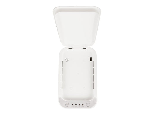 URBAN FACTORY Boitier UV en ABS Blanc Connexion filaire Micro-USB Taille intérieure: 180x100x22mm