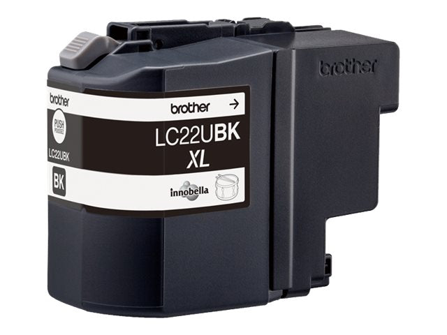 BROTHER LC22UBK Cartouche de encre Noir, 2400 pages pour DCP-J785DW et MFC-J985DW