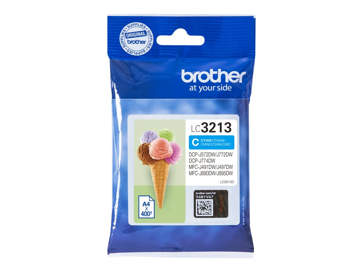 BROTHER LC3213C High capacity 400-page cyan ink cartridge