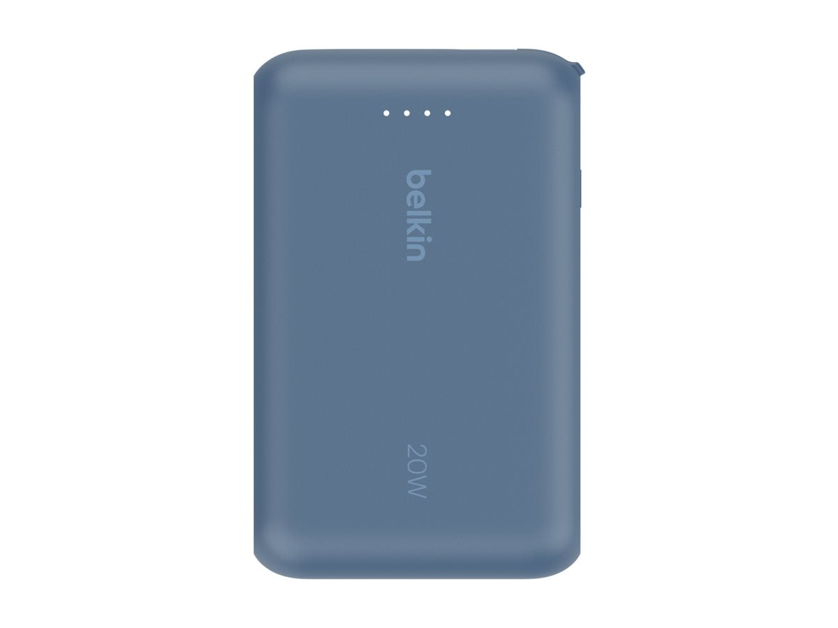 BELKIN 10k PD20w Integrated USB-C Cable Power Bank Blue