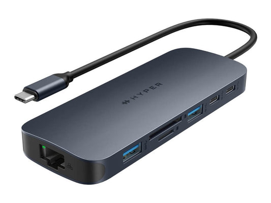TARGUS HyperDrive EcoSmart Gen.2 Dual HDMI USB-C 11-in-1 Hub w 140 W PD3.1 Pass-Thru - For MST enabled devices