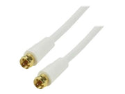 MCL Câble HQ pour antenne satellite type F mâle / mâle - 1m