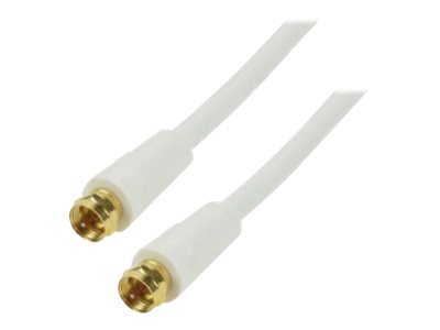 MCL Câble HQ pour antenne satellite type F mâle / mâle - 1m