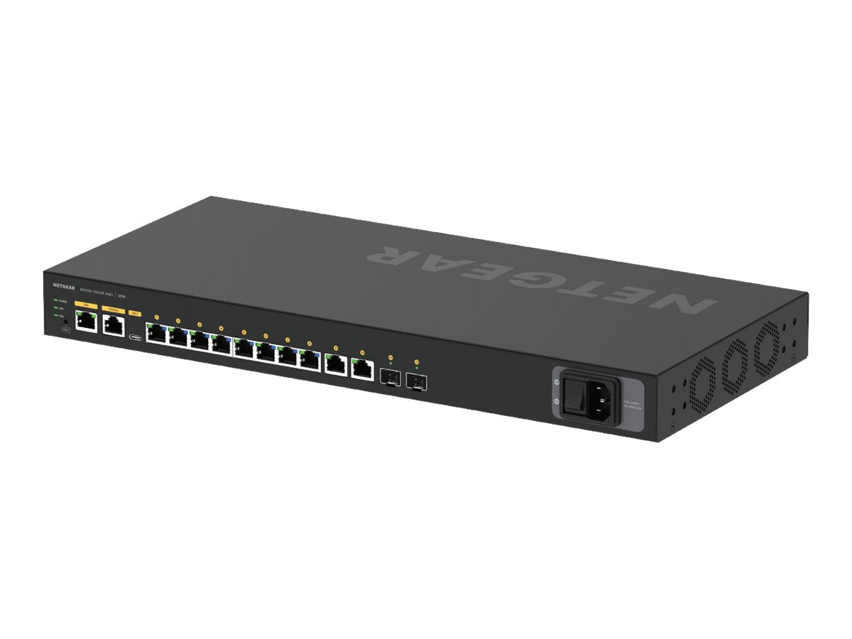 NETGEAR 12-Port AV Line M4250-10G2XF-PoE+ 8x1G PoE+ 240W 2x1G 2xSFP+ Managed Switch