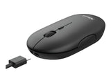 TRUST Souris sans fil PUCK Ultra-plate rechargeable - Noire