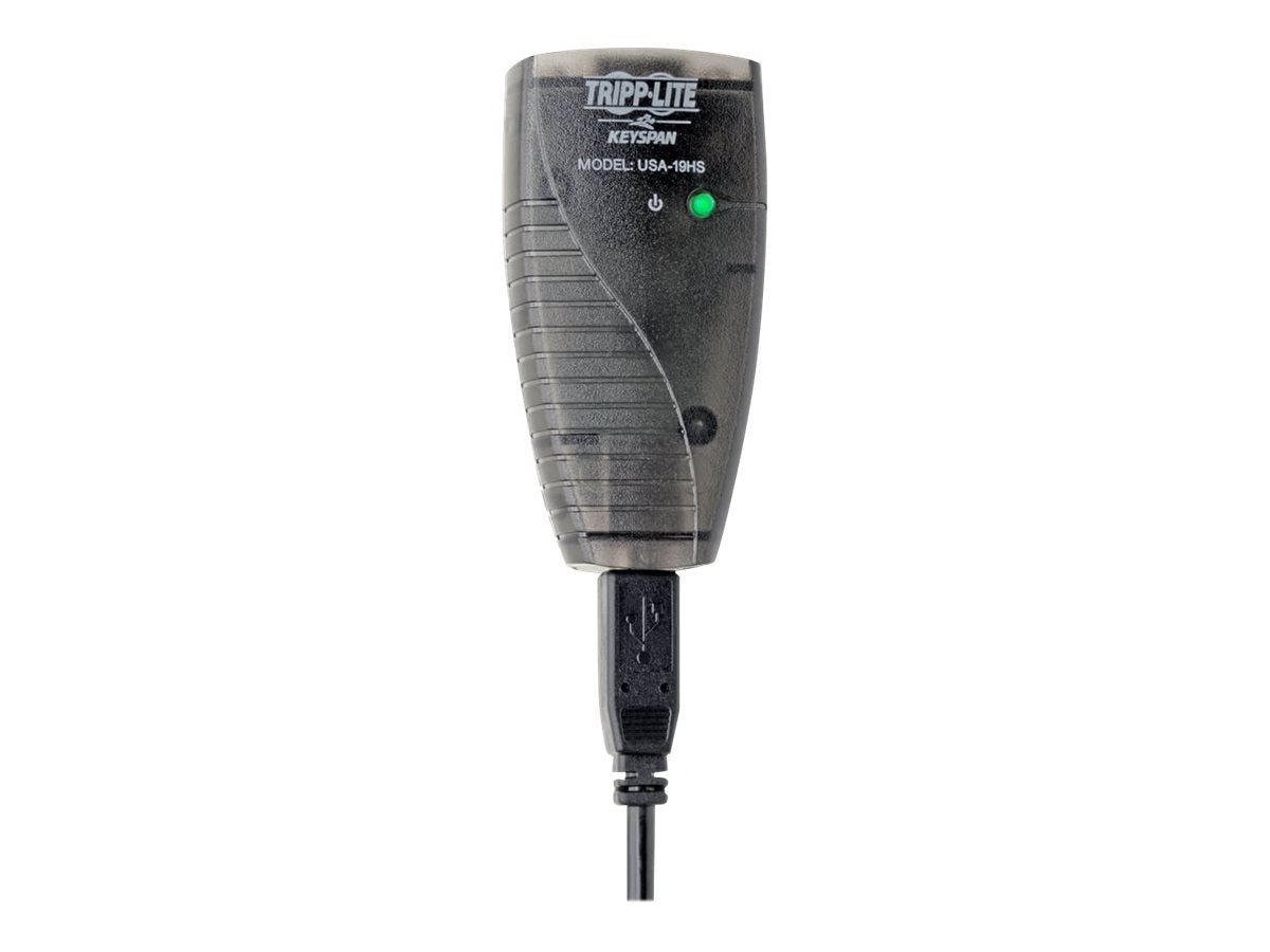 EATON TRIPPLITE USB-C to Serial Adapter DB9 Keyspan High-Speed M/M Detachable Cable TAA Serial adapter USB RS-232 x 1 BK TAA