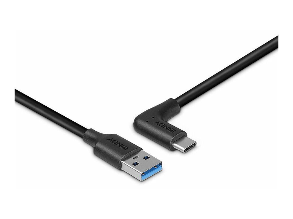 LINDY 1m USB 3.2 Type A to C Cable 90 Right Angle