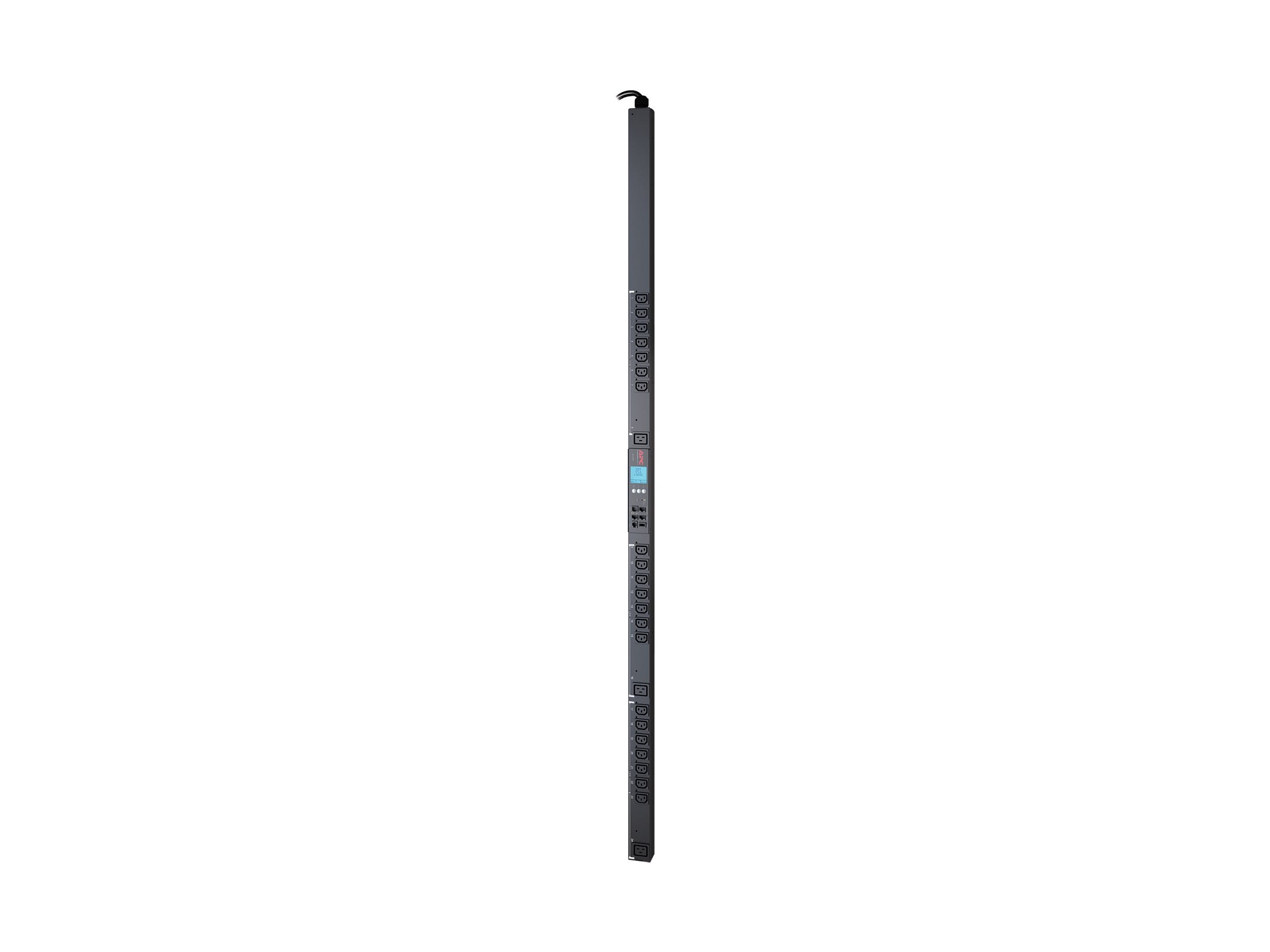 APC Metered-by-Outlet with Switching Rack PDU ZeroU 2G Rack AC 400V 11 kW 3-phase Ethernet 10/100 oc 24 0U 1.8m cord BK