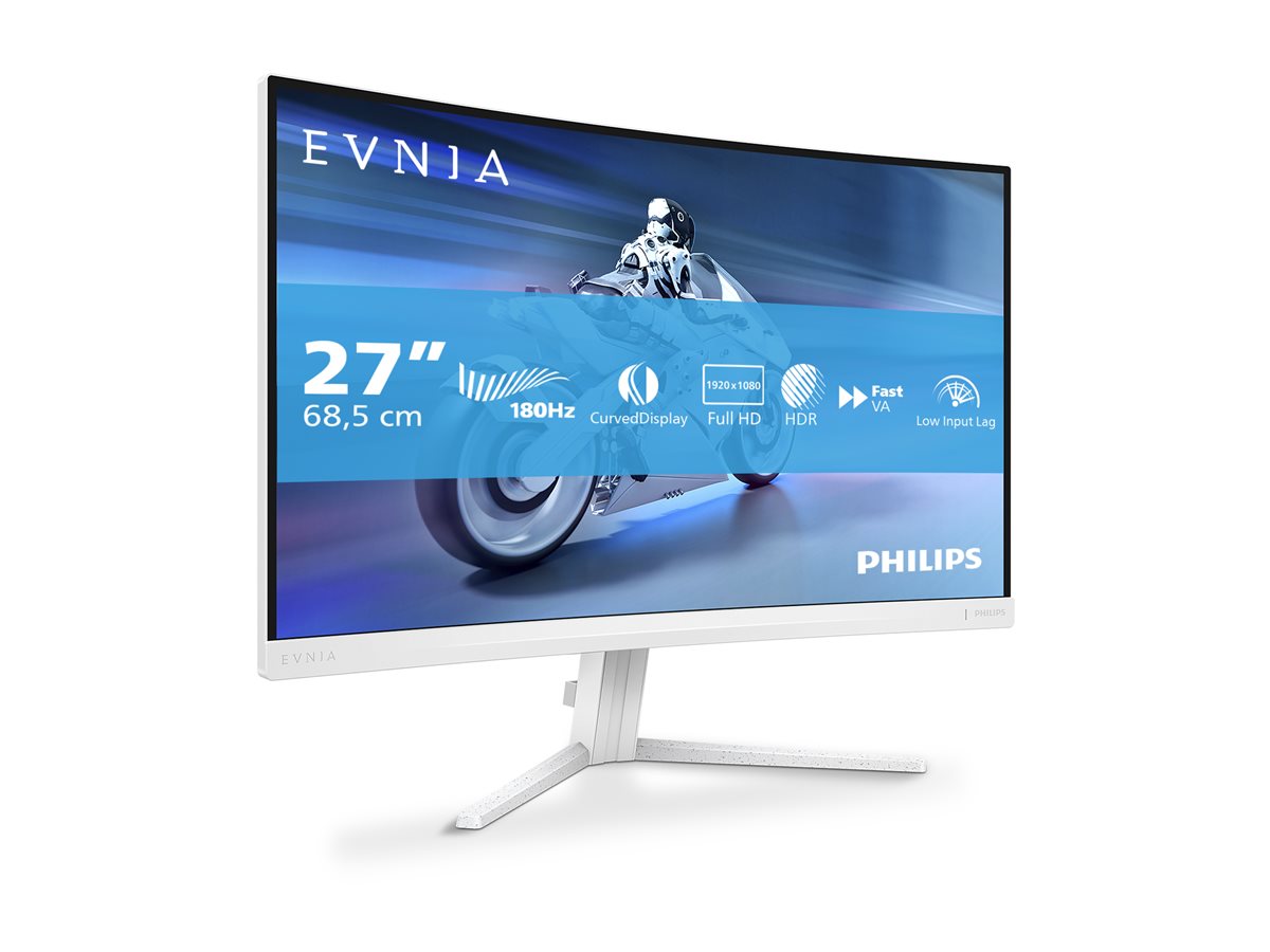 PHILIPS 27M2C5201L/00 27p Curved Gaming Monitor 1920x1080 180Hz 1ms 2xHDMI DP white