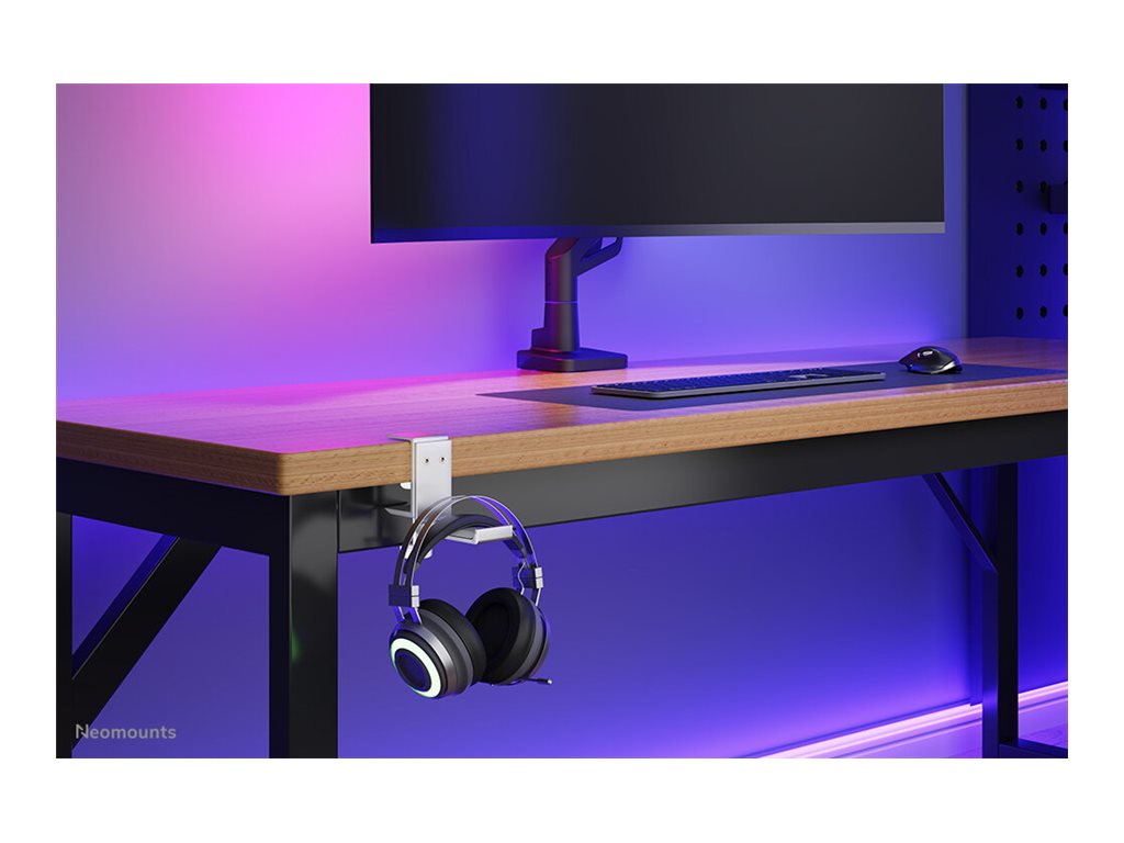 NEOMOUNTS Headphone Holder Clamp mounted aluminum