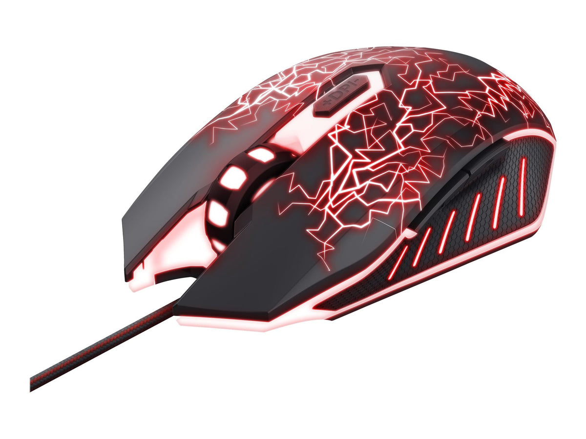 TRUST Souris gaming filaire IZZA rétroéclairée - Noire