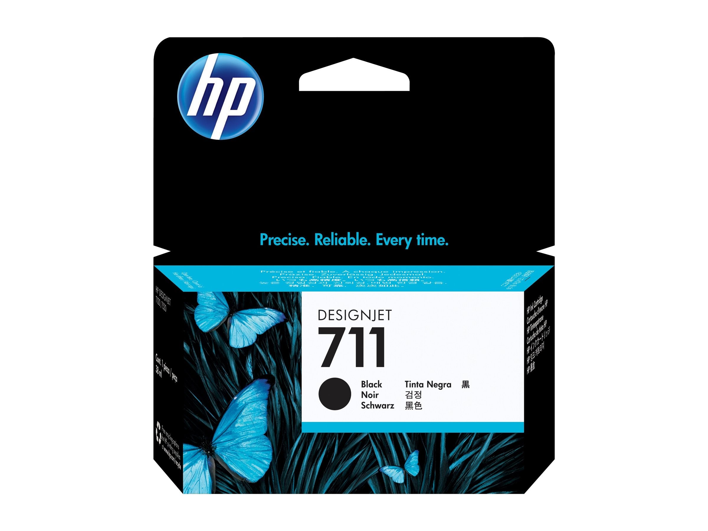 HP 711 original Ink cartridge CZ129A black standard capacity 38ml 1-pack