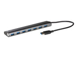 I-TEC USB 3.0 Metal Charging HUB 7 Port with power adaptor 7xUSB charging port. For Tablets Notebooks Ultrabooks PC