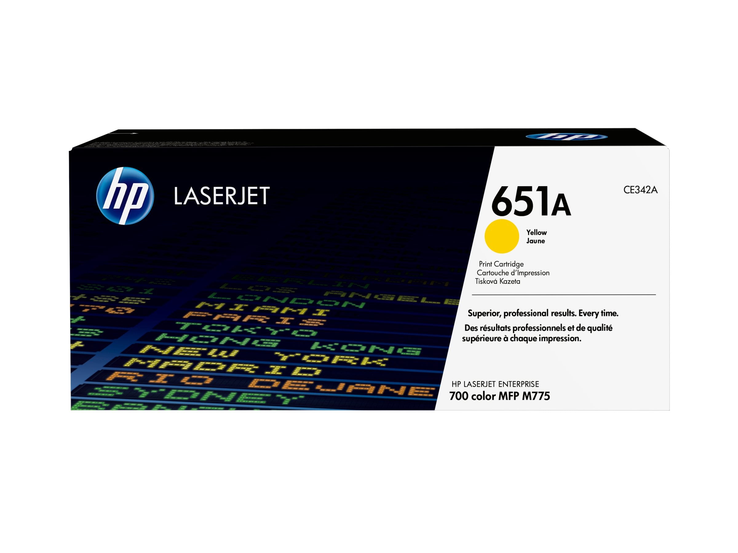 HP 651A original Toner cartridge CE342A yellow standard capacity 16.000 pages 1-pack