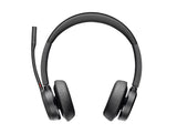 HP Poly Voyager 4320 UC Stereo USB-A Headset +BT700 USB-A Adapter +Charging Stand