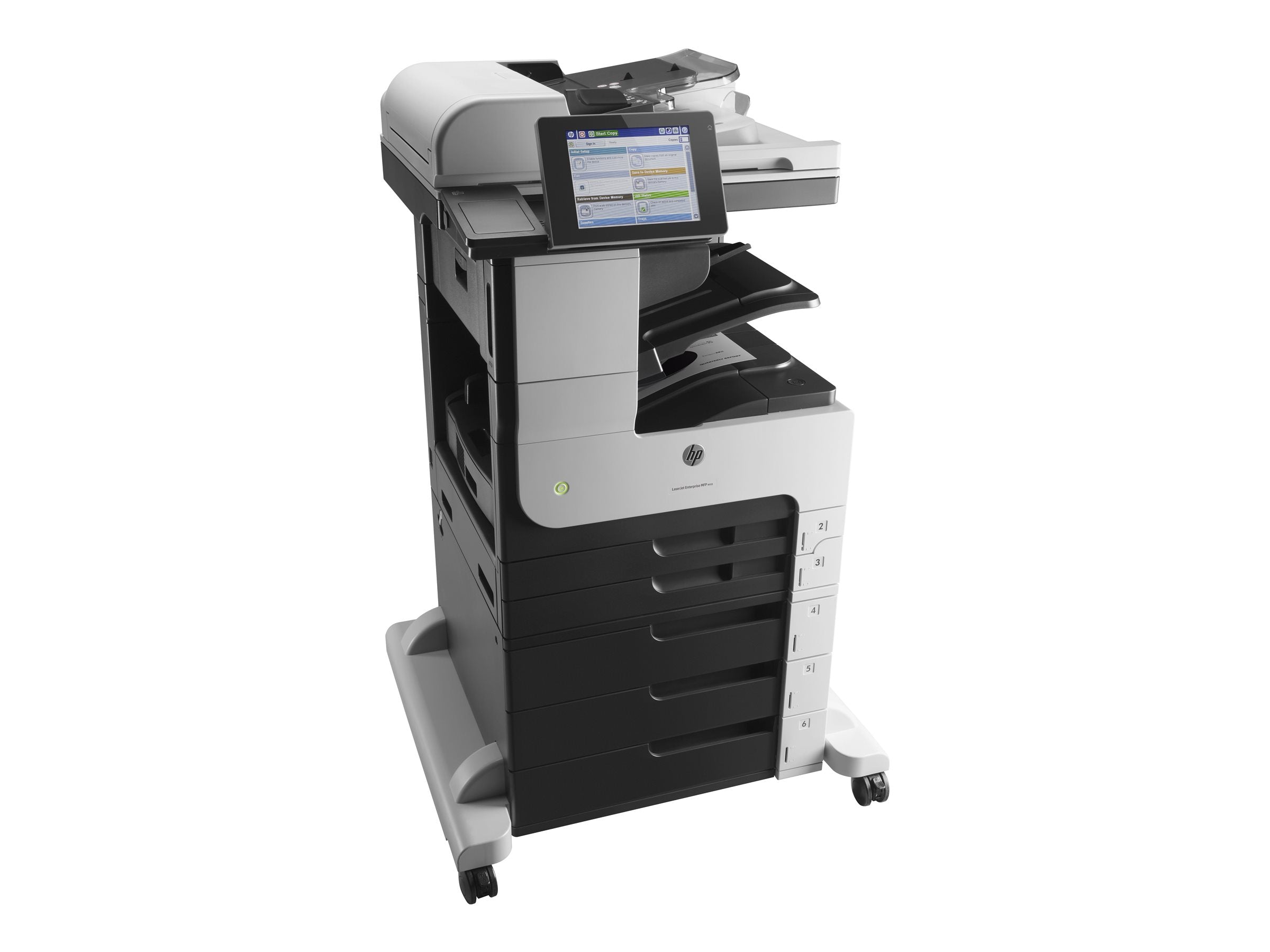 HP LaserJet Enterprise M725z MFP Mono laser A3 297x420mm A3 41ppm Copy 41ppm Print 2100sheets USB LAN