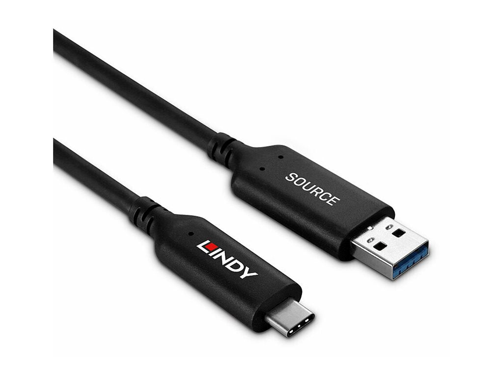 LINDY 10m USB 3.2 Gen 1 Type A to C Hybrid Cable