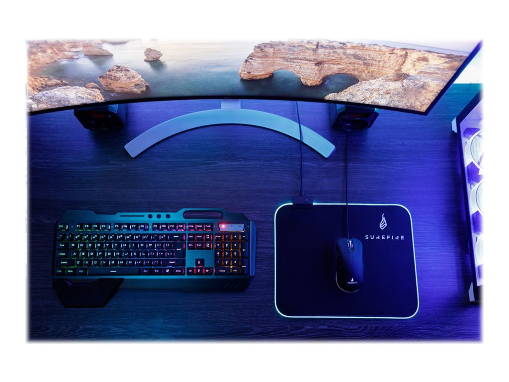 VERBATIM SUREFIRE SILENT FLIGHT RGB-320 GAMING MOUSE PAD WCF (P)