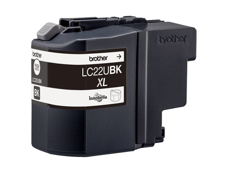 BROTHER LC22UBK Cartouche de encre Noir, 2400 pages pour DCP-J785DW et MFC-J985DW