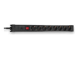 LINDY Mains 8 way gang socket with on/off Switch 3500W with overvoltage protection