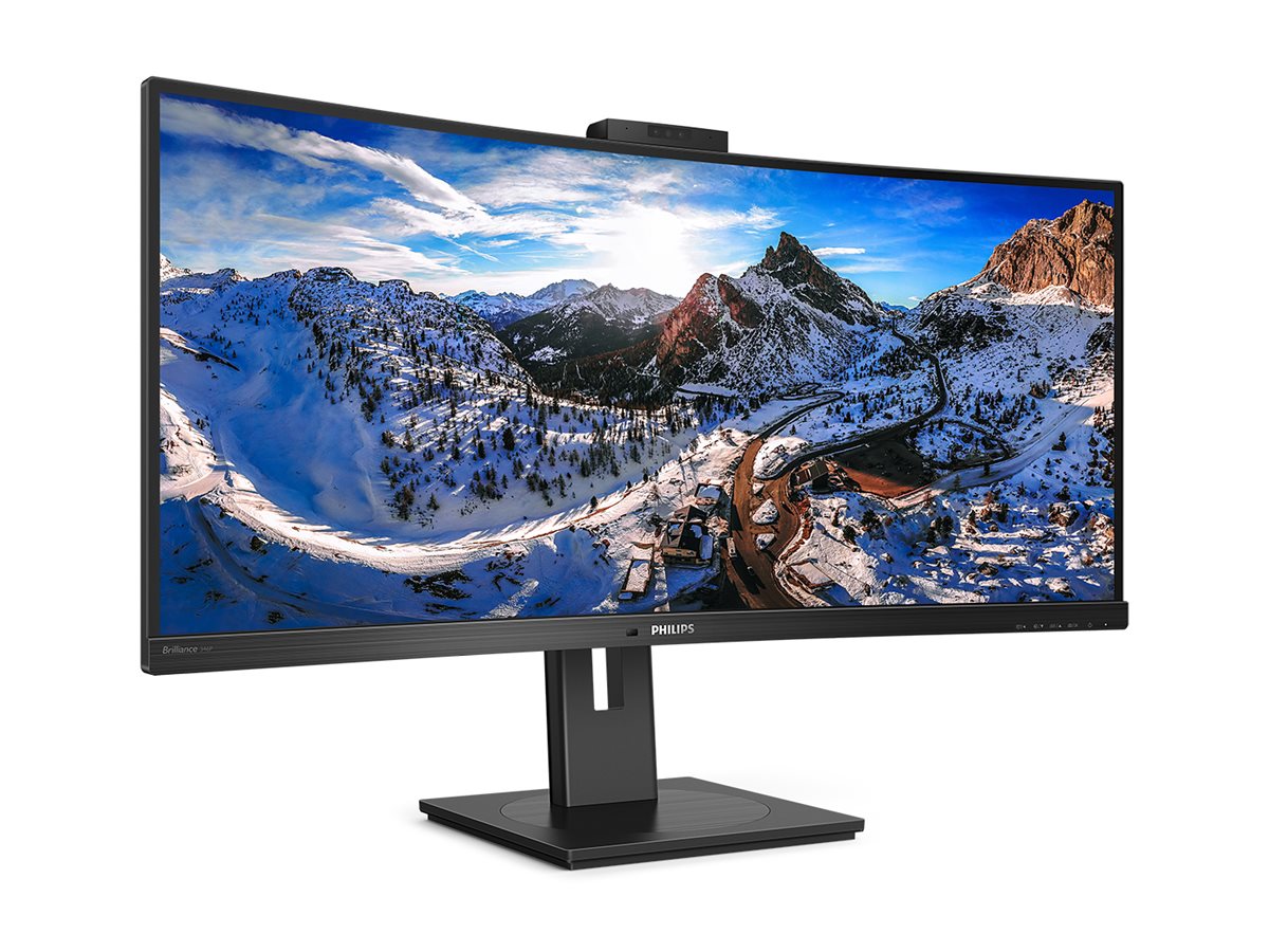 PHILIPS 346P1CRH/00 UWQHD, Curved, 34p, VA, Webcam, 100Hz, 4ms, Adaptive Sync, Docking USB-C, USB-C Port, DP, HDMI, Height adj. HP