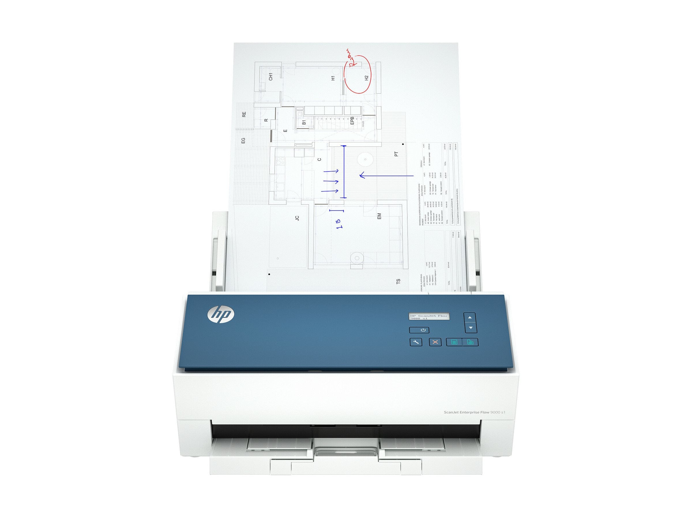 HP ScanJet Enterprise Flow 9000 s1 Scanner 80ppm/160ipm