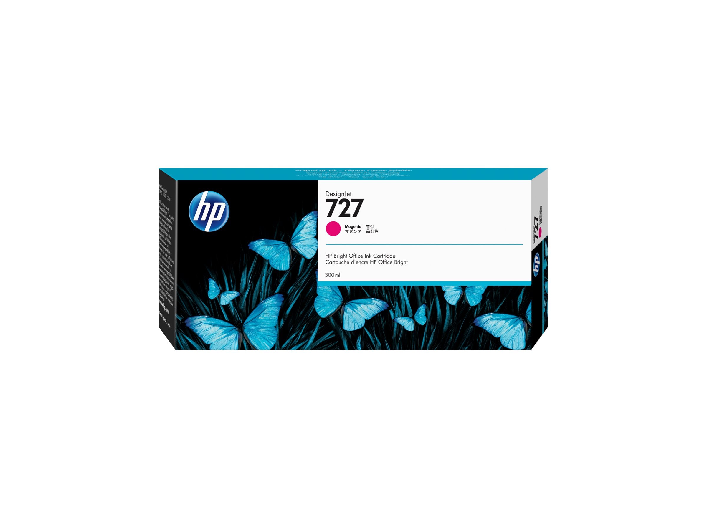 HP 727 original 300-ml Ink cartridge F9J77A Magenta