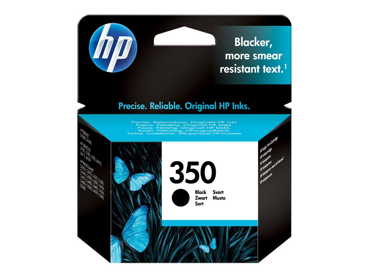 HP 350 original Ink cartridge CB335EE UUS black low capacity 4.5ml 200 pages 1-pack WCF (P)