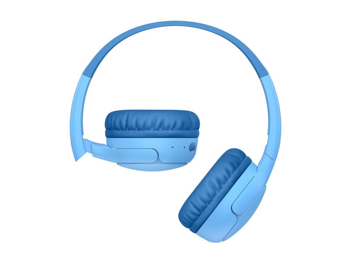 BELKIN SoundForm Mini 2 Kids Wireless On-Ear Headphones Blue With Case