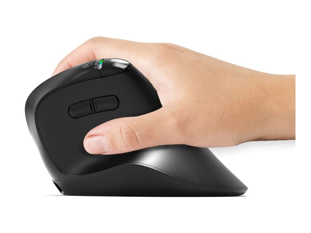 PORT DESIGNS Mouse Ergonomic Rechargeable Bluetooth + RF 2.4GHZ - ERGO AUDITOR