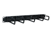 EATON TRIPPLITE Rack Enclosure Cabinet Horizontal Cable Ring Flexible 1URM Rack cable management kit Black 1U 19