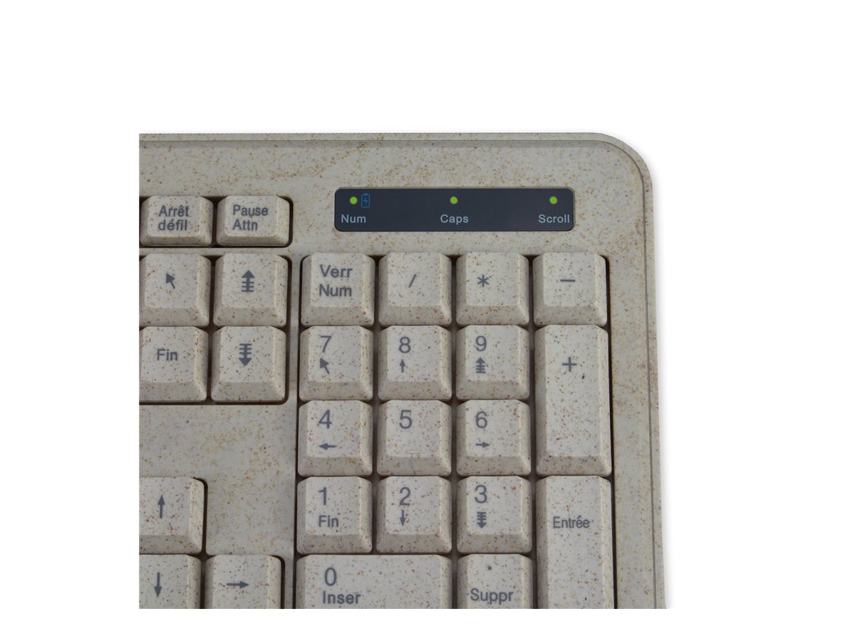 MCL MP3A99AACK2012BIB - Kit clavier + souris filaire en bioplastique French AZERTY
