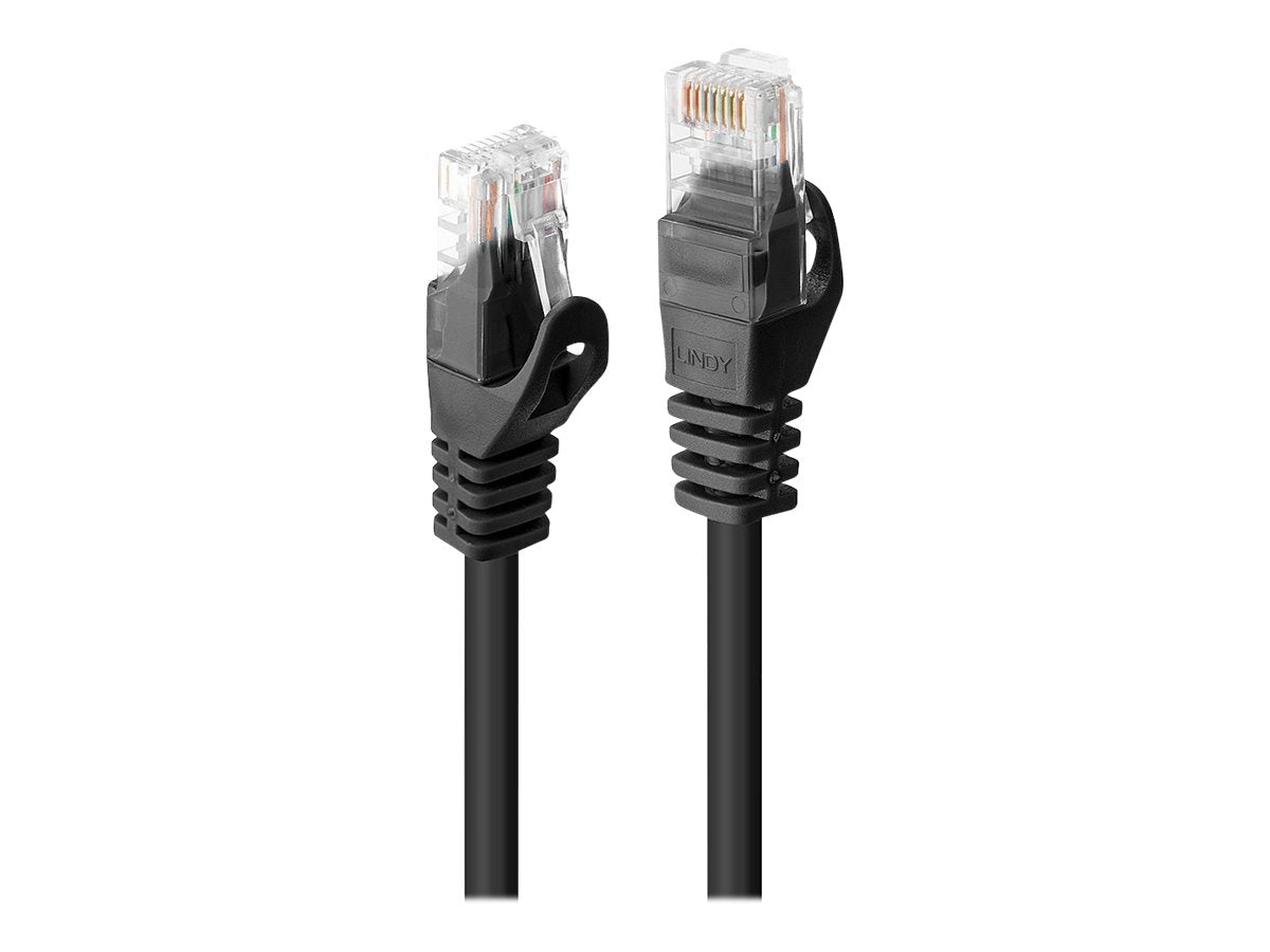 LINDY Basic Cat.6 U/UTP Cable Black 10m