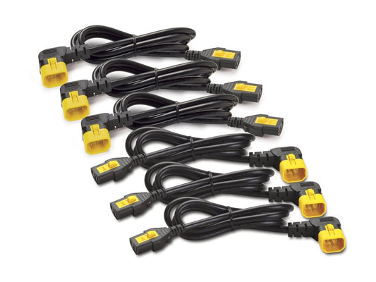 APC Power Cord Kit 6 ea Locking C13 TO C14 90 Degree 0.6m