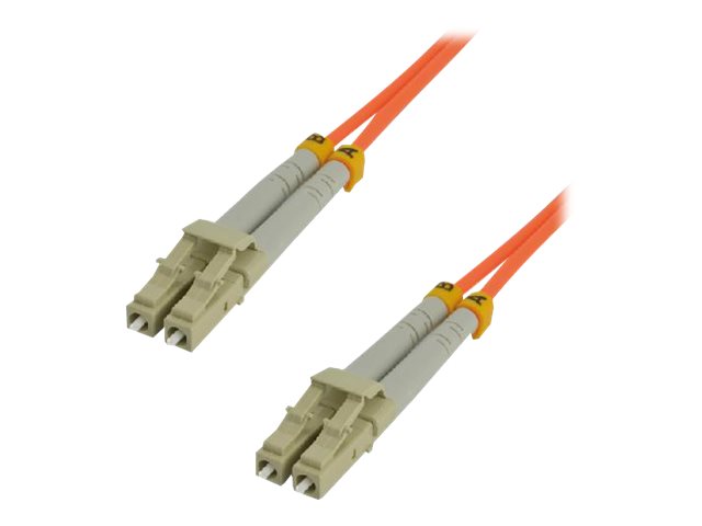 MCL FJOM2/LCLC-0.5M - Jarretière optique OM2 duplex multimode 50/125 - LC / LC 0.5m