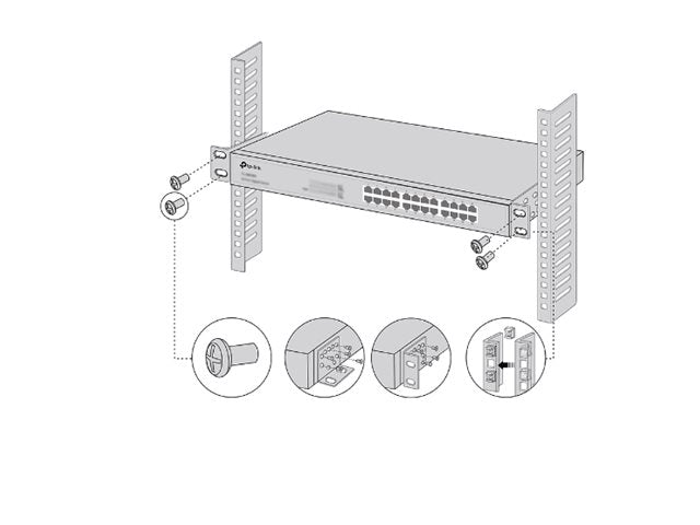 Rack-mounting Bracket Kit Screws Includ