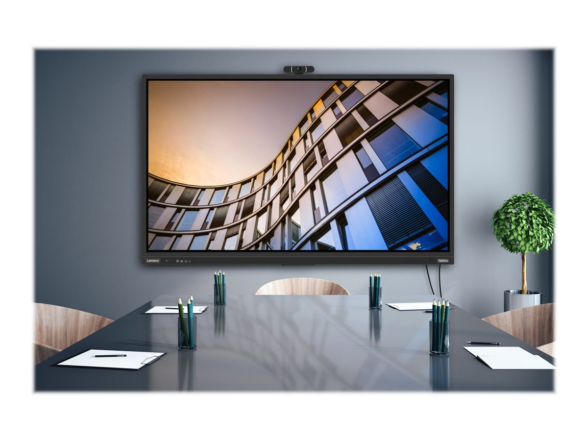 LENOVO ThinkVision iLFD T75 75p 3840x2160 VA Touch DLED 16:9 60Hz HDR10 HDMI USB-C USB-B RJ45 VGA Android 9.0 4K camera TopSeller
