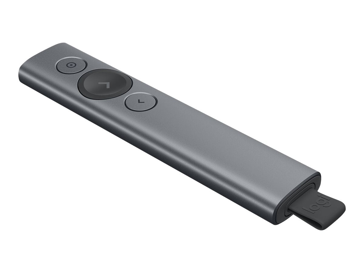 LOGITECH Spotlight Plus Presentation remote control 3 buttons slate
