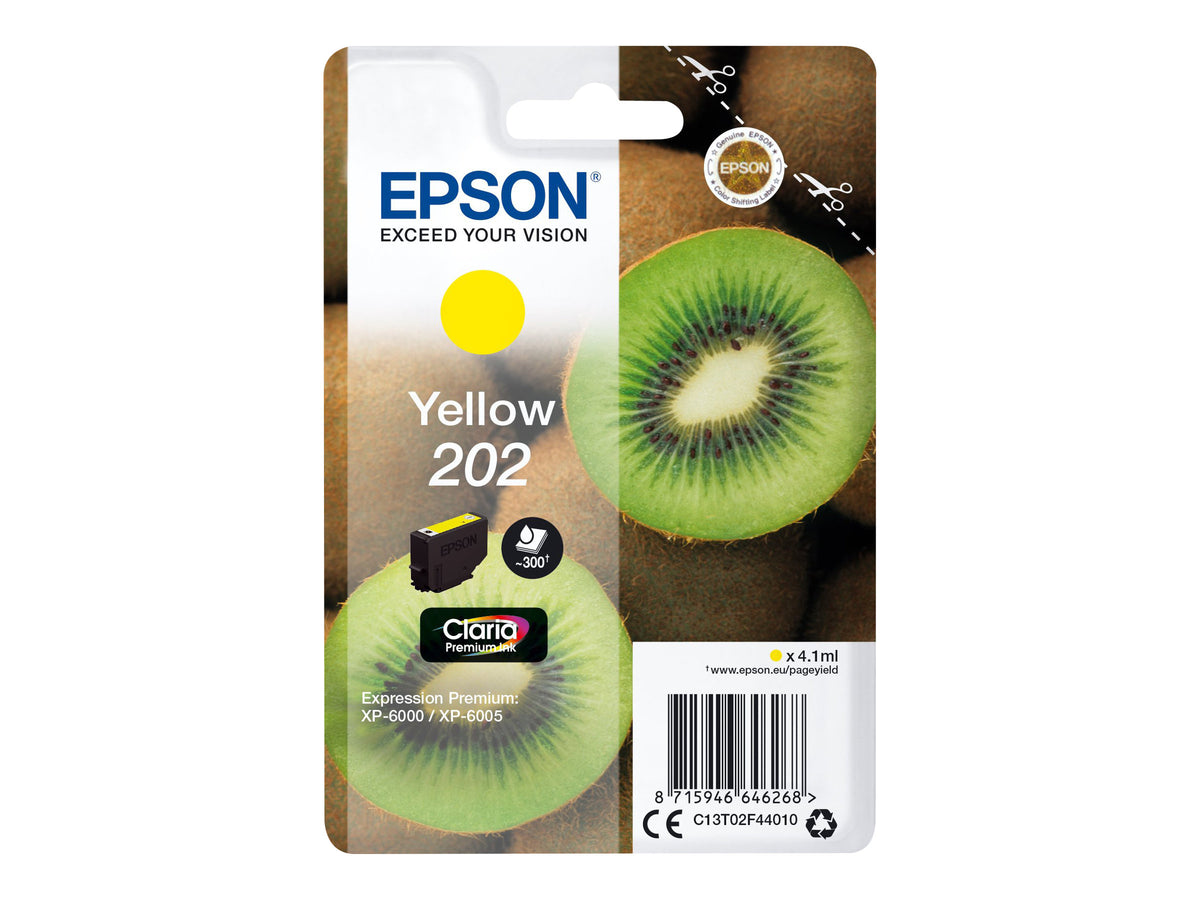 EPSON 4LB Singlepack Yellow 202 Kiwi Clara Premium Ink