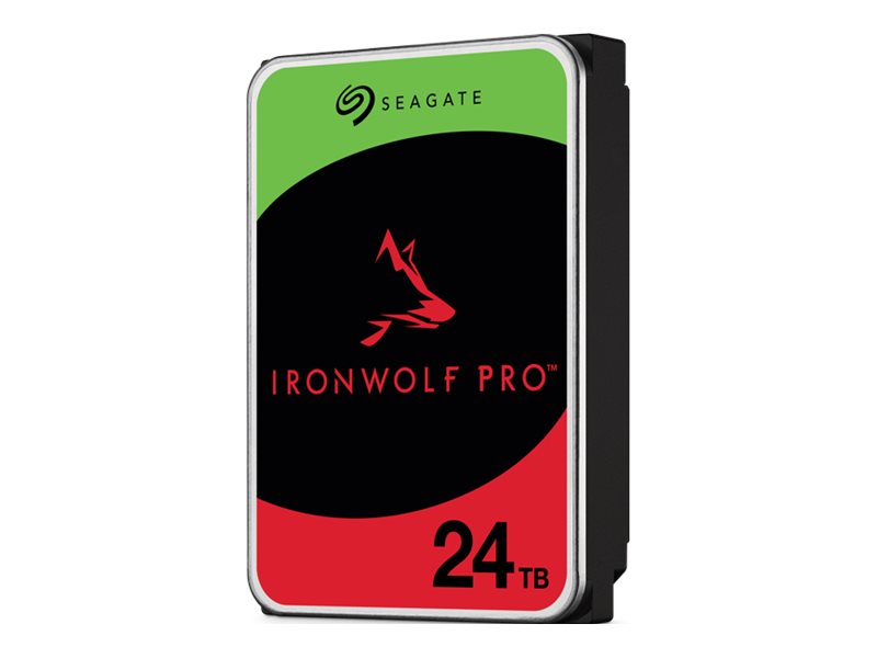 SEAGATE Ironwolf PRO Enterprise NAS HDD 24To 7200tpm 6Gb/s SATA 256Mo cache 8.9cm 3.5p 24x7 for NAS RAID Rackmount systems BL