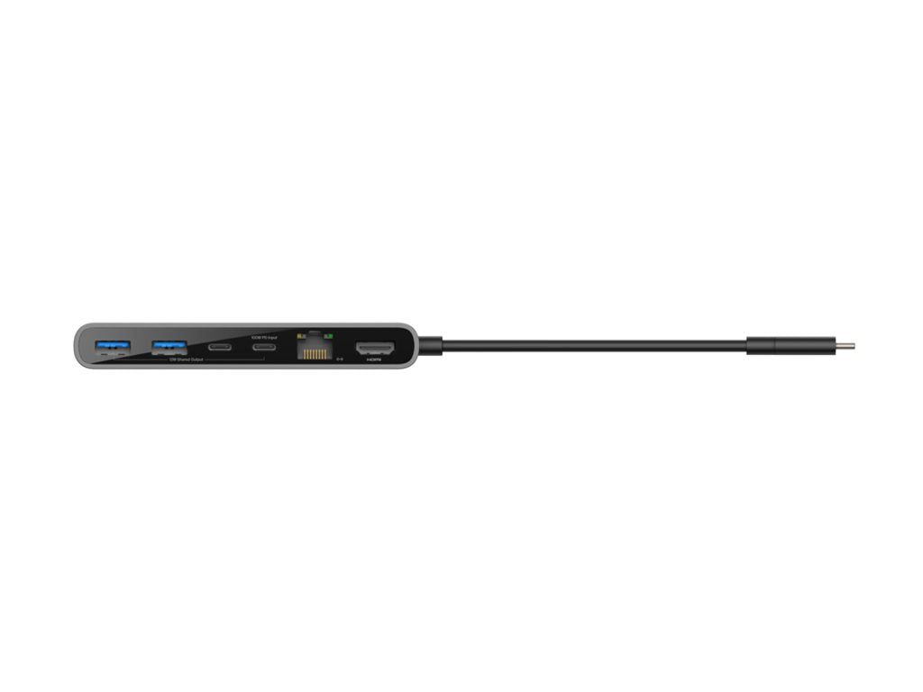 BELKIN Connect 8-in-1 USB-C Hub with Dual USB-C Ports - Silver