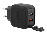 TNB XTREMWORK 30W Mains 2 USB Charger Black