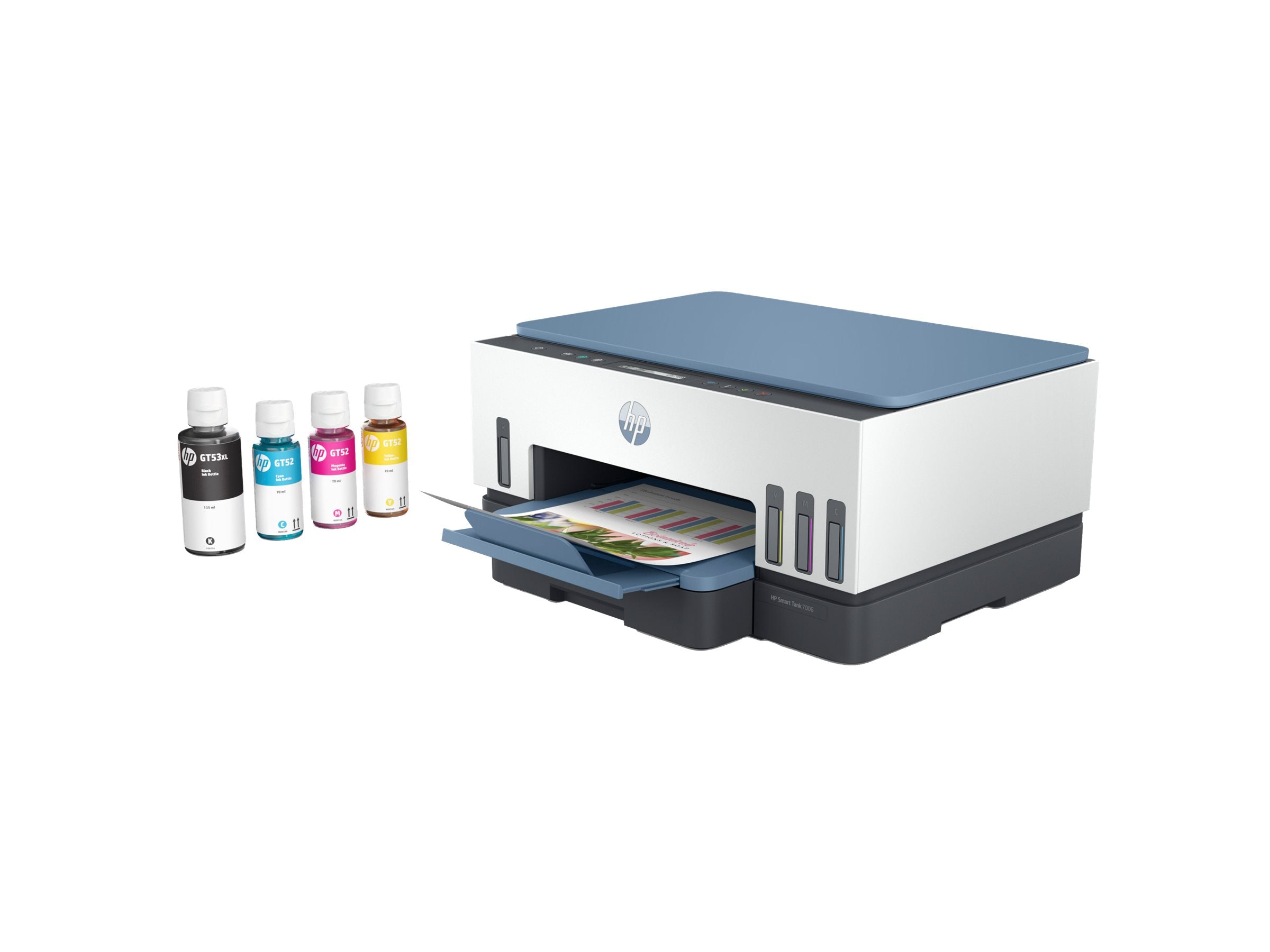 HP Smart Tank 7006 All-in-One MFP colour inkjet refillable 216x297mm A4 13ppm Copy 15ppm Print 250sheets USB Wi-Fi Bluetooth