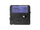 BROTHER 12MM Black on Purple BTAGF31 Ribbon