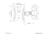 NEOMOUNTS WL40-540BL12 Support pour écran mural 32-55p - orientable - installation facile