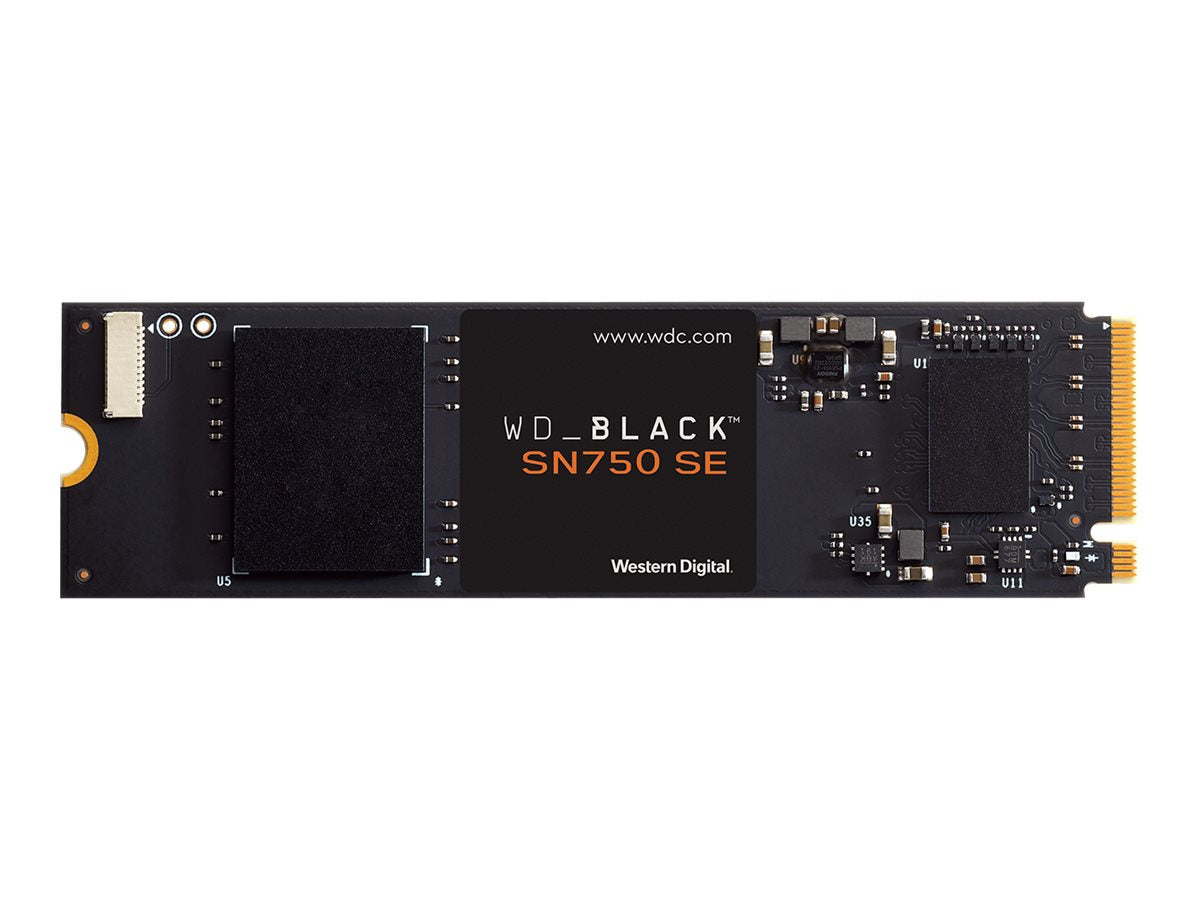 WD Black SSD SN750 SE Gaming NVMe 1To PCIe Gen4 compatible with PCIe Gen3 M.2 High-Performance NVMe SSD internal single-packed